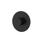 Nemo Round Термостат для душа встраиваемый на 1 потребителя, с внутренней частью, цвет: matte black NM-2360MB