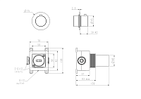 Nemo Round Запорный вентиль, цвет: chrome NM-2361CR