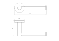 Nemo Держатель туалетной бумаги, подвесной, цвет: brush gun metal NM-C01052BGM