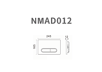 Nemo Кнопка смыва, 2 режима, цвет: matt black NMD012BM