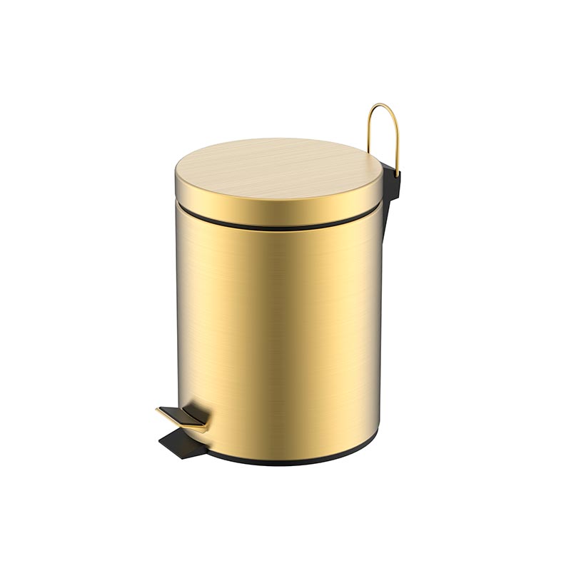 Nemo Ведро с педалью 5 литров, цвет: brush gold NMPS-05BG