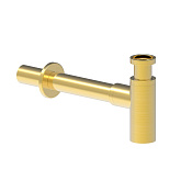 Nemo Сифон для раковины латунный, цвет: brush gold NM-SI01BG