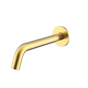 Nemo Излив настенный для ванны 20 см, цвет: brush gold NM-8015BG