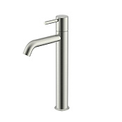 Nemo Round Смеситель для раковины с донным клапаном, высота излива 22,3 см, цвет: brush nickel NM-2312BN