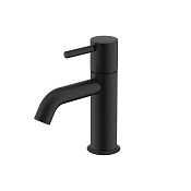 Nemo Round Смеситель для раковины с донным клапаном, высота излива 7,3 см, цвет: matte black NM-2311MB