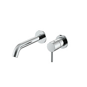 Nemo Round Смеситель для раковины встраиваемый, д/к, излив 20 см, с внутренней частью, цвет: chrome NM-2313CR