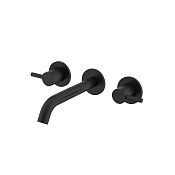 Nemo Round Смеситель для раковины, д/к, излив 18,2 см, с внутренней частью, цвет: matte black NM-2316MB