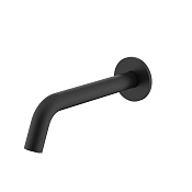 Nemo Излив настенный для ванны 20 см, цвет: matte black NM-8015MB