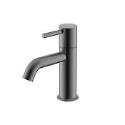 Nemo Round Смеситель для раковины с донным клапаном, высота излива 7,3 см, цвет: brush gun metal NM-2311BGM