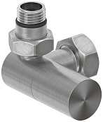 Сунержа Вентиль регулировки температуры 3D левый (цилиндр), НР G 1/2 / НГ G 3/4, цвет: сатин браш. 071-1402-1234