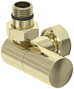 Сунержа Вентиль регулировки температуры 3D левый (цилиндр), НР G 1/2 / НГ G 3/4, цвет: шампань глянц 020-1402-1234