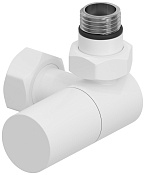 Сунержа Вентиль регулировки температуры 3D правый (цилиндр), НР G 1/2 / НГ G 3/4, цвет: белый мат. 30-1403-1234