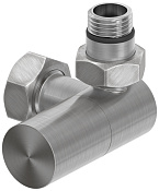 Сунержа Вентиль регулировки температуры 3D правый (цилиндр), НР G 1/2 / НГ G 3/4, цвет: сатин браш. 071-1403-1234