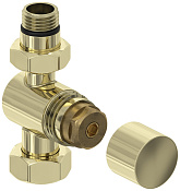 Сунержа Вентиль рег. температуры прямой, НР G 1/2 / НГ G 3/4, цвет: шампань глянцевая 020-1405-1234