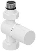 Сунержа Вентиль регулировки температуры прямой (цилиндр), НР G 1/2 / НГ G 3/4, цвет: белый глянцевый 12-1401-1234