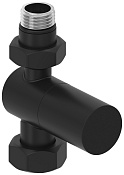 Сунержа Вентиль регулировки температуры прямой (цилиндр), НР G 1/2 / НГ G 3/4, цвет: чёрный матовый 31-1401-1234