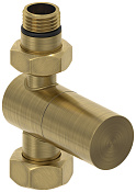 Сунержа Вентиль рег. температуры прямой, НР G 1/2 / НГ G 3/4, цвет: состаренная латунь брашированная 051-1401-1234