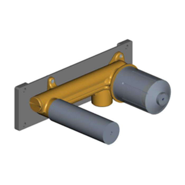 Carimali Встраиваемая часть настенного смесителя для раковины на 2 отверстия W2502