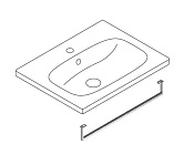 Catalano Alvea Полотенцедержатель для раковины 50 см, подвесной, цвет: хром глянцевый 0660500061