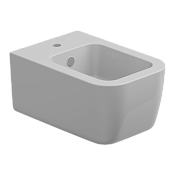 GSG Brio Биде подвесное 36х52,5 см c 1 отверстием под смеситель и переливом, цвет: белый глянцевый BRBISO000