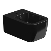 GSG Brio Биде подвесное 36х52,5 см c 1 отверстием под смеситель и переливом, цвет: черный глянцевый BRBISO002