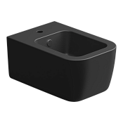 GSG Brio Биде подвесное 36х52,5 см c 1 отверстием под смеситель и переливом, цвет: черный матовый BRBISO003