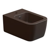 GSG Brio Биде подвесное 36х52,5 см c 1 отверстием под смеситель и переливом, цвет: cacao matt BRBISO035