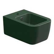 GSG Brio Биде подвесное 36х52,5 см c 1 отверстием под смеситель и переливом, цвет: smeraldo matt BRBISO036