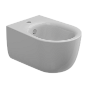 GSG Hit Биде подвесное 36,5х51 см c 1 отверстием под смеситель и переливом, цвет: белый глянцевый HIBISO000