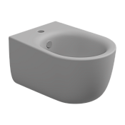 GSG Hit Биде подвесное 36,5х51 см c 1 отверстием под смеситель и переливом, цвет: perla matt HIBISO033