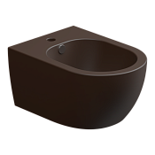 GSG Like Биде подвесное 36х52,5 см c 1 отверстием под смеситель и переливом, цвет: cacao matt LKBISO035