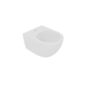 GSG Like Биде подвесное 36х48,5 см c 1 отверстием под смеситель и переливом, цвет: белый глянцевый LKBISOXXS000