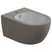 GSG Like Биде подвесное биколор 36х52,5 см c 1 отверстием под смеситель, цвет: white/cashmere matt LKBISOBI000/030