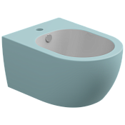 GSG Like Биде подвесное биколор 36х52,5 см c 1 отверстием под смеситель, цвет: white/ice matt LKBISOBI000/037