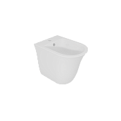 GSG Flut Биде приставное 36х52,5 см c 1 отверстием под смеситель и переливом, цвет: белый глянцевый FLBI01000