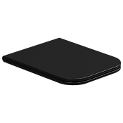 GSG Brio Крышка-сиденье для подвесного унитаза, с микролифтом, цвет: черный глянцевый BRCOPRSLTICR002