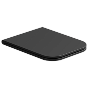 GSG Brio Крышка-сиденье для подвесного унитаза, с микролифтом, цвет: черный матовый BRCOPRSLTICR003