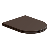 GSG Like Крышка-сиденье для подвесного унитаза, с микролифтом, цвет: cacao matt LKCOPRSLTICR035