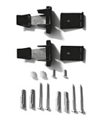 GSG Комплект крепежа для унитаза/биде, цвет: черный/хром ACS51