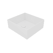 GSG Box Раковина чаша 33х35 см, без перелива и отверстия под смеситель, цвет: белый матовый BXLA33001