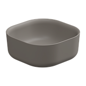 GSG Hit Раковина чаша 42х42 см, без перелива и отверстия под смеситель, цвет: cashmere matt HILAVQU42030