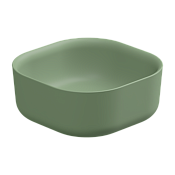 GSG Hit Раковина чаша 42х42 см, без перелива и отверстия под смеситель, цвет: salvia matt HILAVQU42031