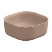 GSG Hit Раковина чаша 42х42 см, без перелива и отверстия под смеситель, цвет: cipria matt HILAVQU42032