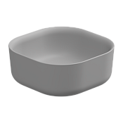 GSG Hit Раковина чаша 42х42 см, без перелива и отверстия под смеситель, цвет: perla matt HILAVQU42033