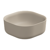 GSG Hit Раковина чаша 42х42 см, без перелива и отверстия под смеситель, цвет: sabbia matt HILAVQU42034