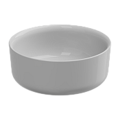 GSG Hit Раковина чаша d42 см, без перелива и отверстия под смеситель, цвет: белый глянцевый HILAVRO42000