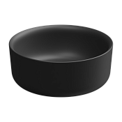 GSG Hit Раковина чаша d42 см, без перелива и отверстия под смеситель, цвет: черный матовый HILAVRO42003