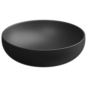 GSG Easy Раковина чаша d45 см, без перелива и отверстия под смеситель, цвет: черный матовый EALAVRO45003