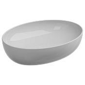 GSG Easy Раковина чаша 55х42 см, без перелива и отверстия под смеситель, цвет: белый глянцевый EALAVOV55000