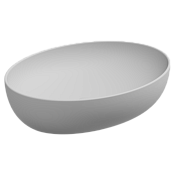 GSG Easy Раковина чаша 55х42 см, без перелива и отверстия под смеситель, цвет: белый матовый EALAVOV55001